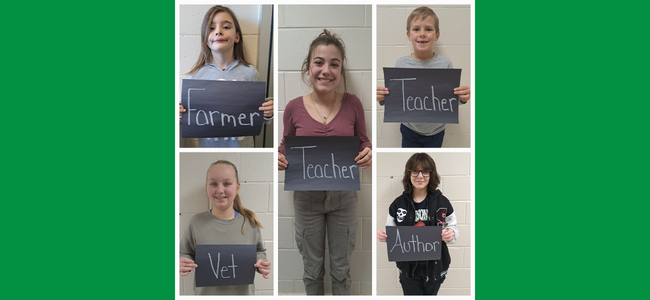 Students Green Background