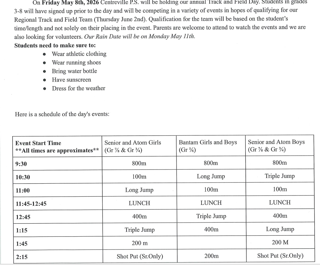 May 8 Track and Field